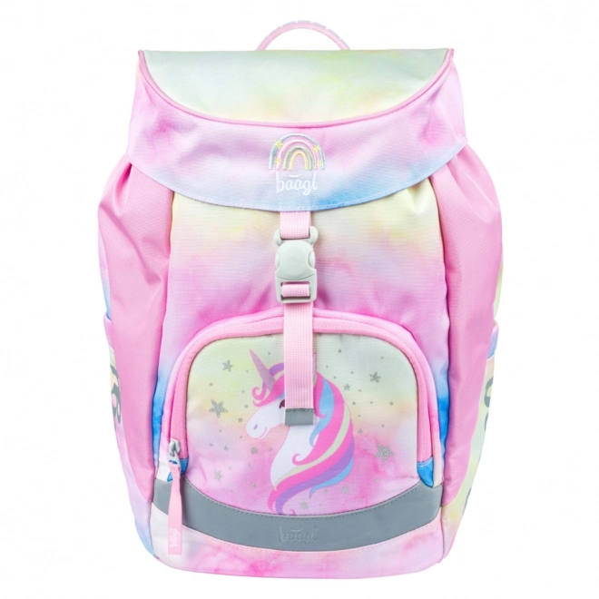 BAAGL Školski ruksak Airy Rainbow Unicorn