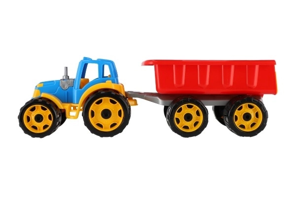 Traktor s prikolicom plastika 53cm na slobodno kretanje u mreži