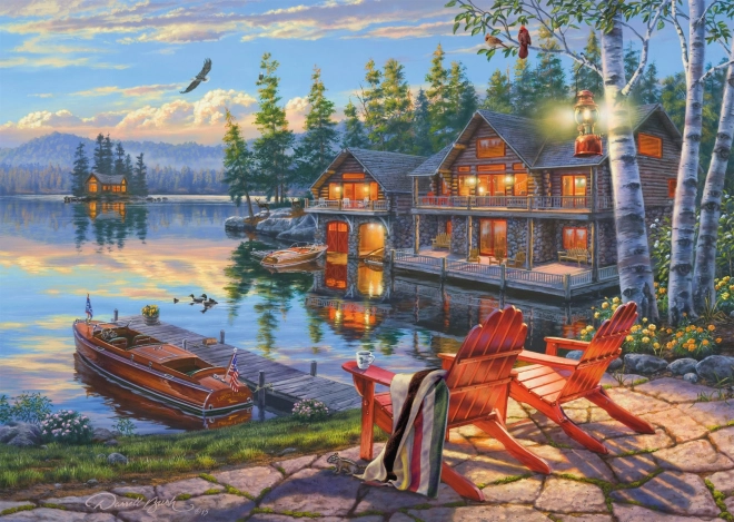 Puzzle Obale jezera, New York 1000 komada od Schmidta