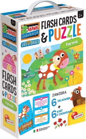 Lisciani edukativne puzzle i kartice Farme