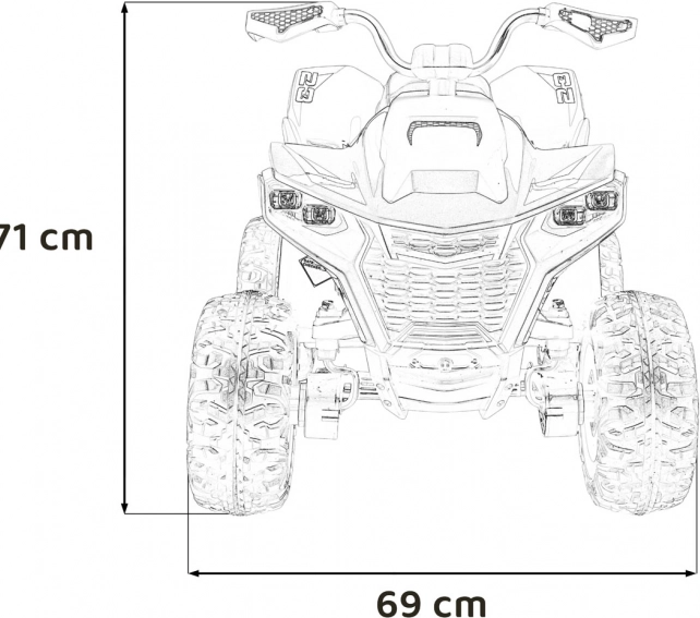 Četverokota Fast Wheel – Plava