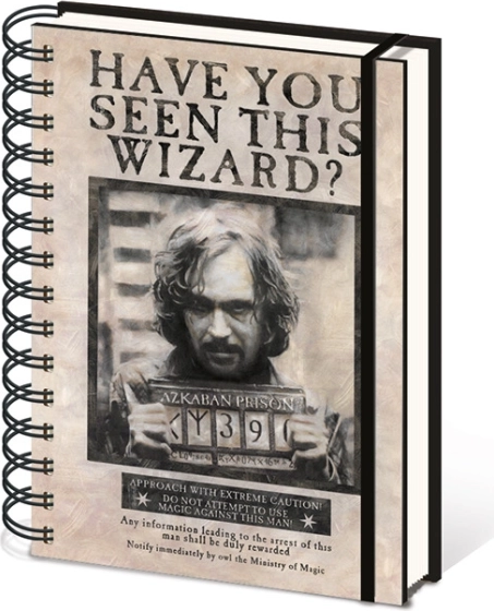 Spiralni blok A5 s crtama – HARRY POTTER (Sirius)