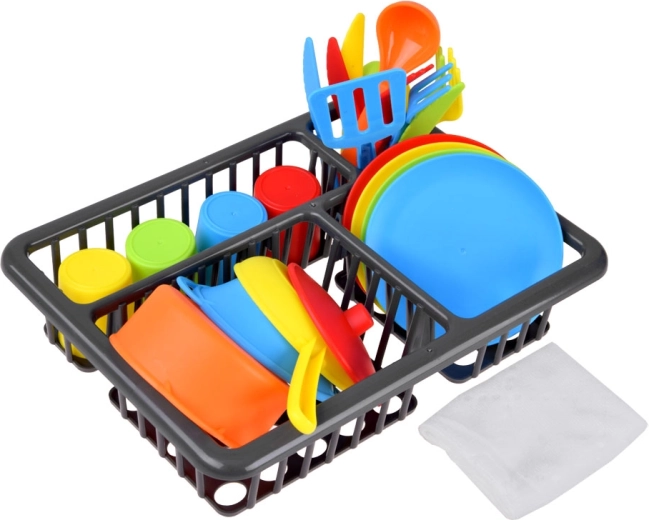 Kompletan set od 28 dijelova za dječju kuhinju