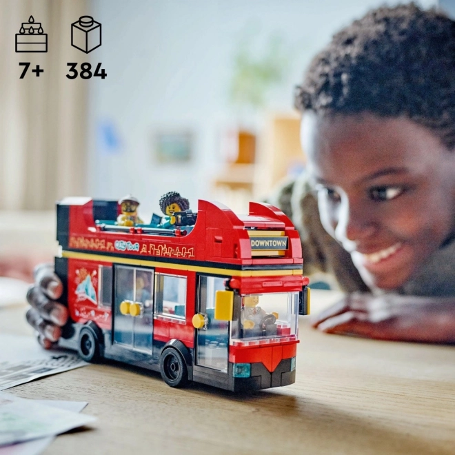 LEGO City 60407 Crveni dvospratni panoramski autobus