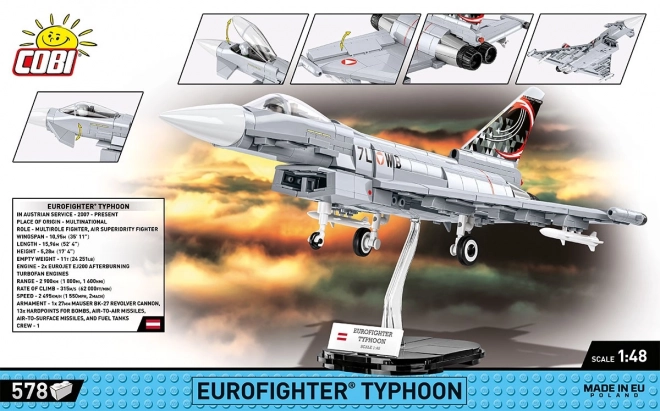 COBI 5850 Oružane snage Eurofighter Typhoon Austrija, 1:48, 578 k