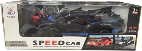 Sportski RC auto 1:18 crno-plavi