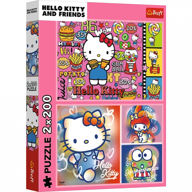 Puzzle 2x200 Hello Kitty i prijatelji