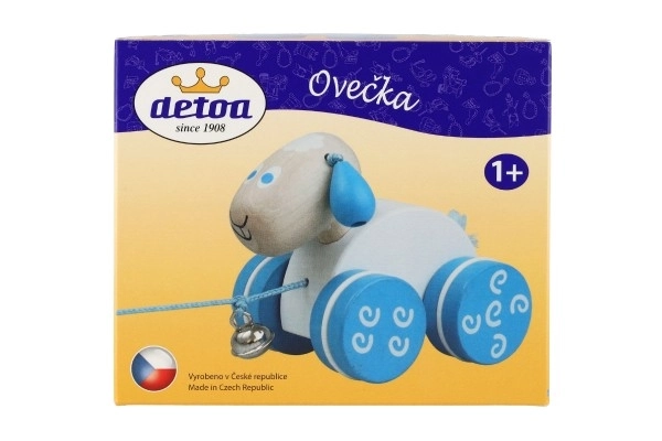 Drvena ovčica na povlačenje