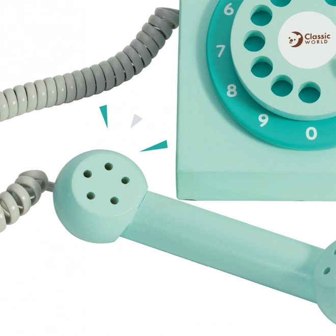Klasični drveni telefon za djecu