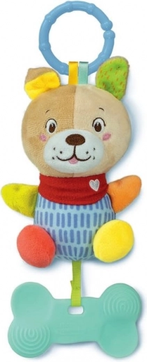 Clementoni Baby plišana zvečka psić 2-u-1