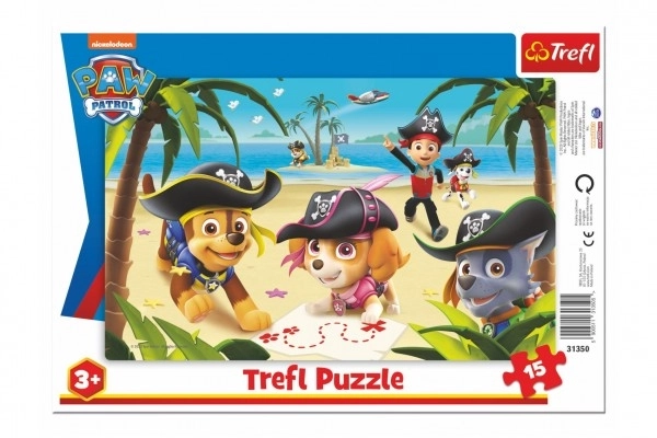 Puzzle društvena igra Prijatelji iz Psića u ophodnji/Paw Patrol 33x23cm 15 dijelova