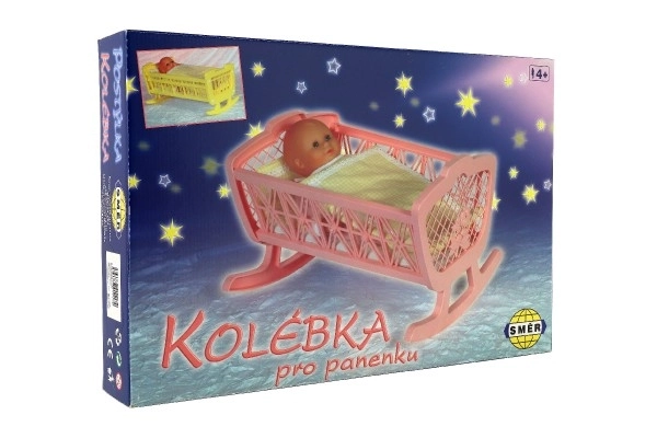 Kolijevka za lutke bez seta plastika 47x35x30cm u kutiji 48x32x8cm
