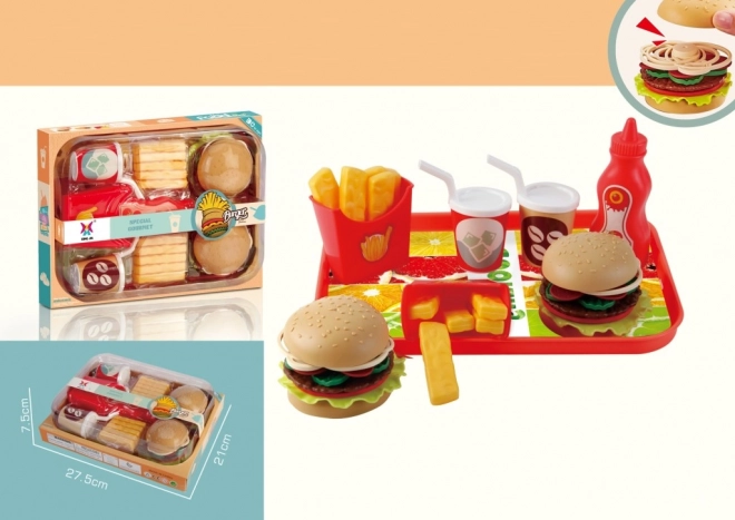 Igralni set hamburger za djecu