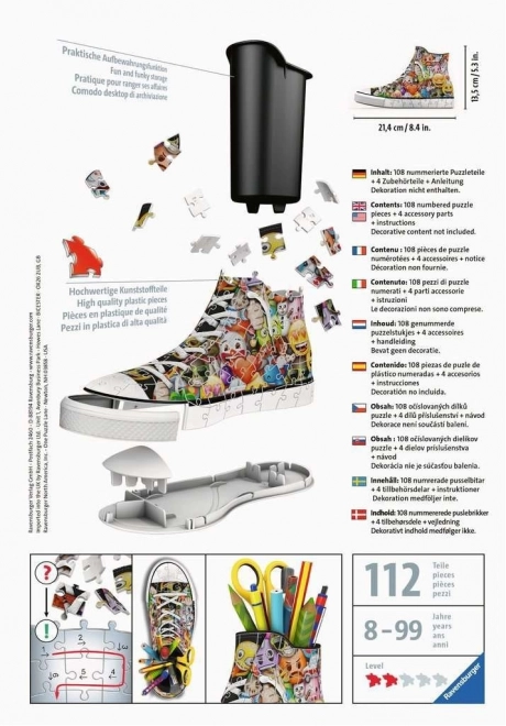 RAVENSBURGER 3D slagalica Kecka Emoji 108 dijelova