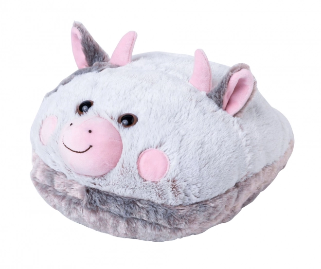 Grijani plišani papuča Kravica Cozy Noxxiez
