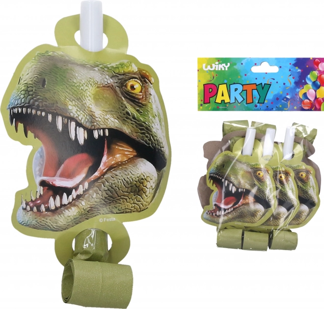 Party zviždaljke DINO – 6 kom