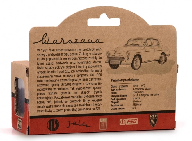 Model automobila Warszawa 223 Siva 1:43