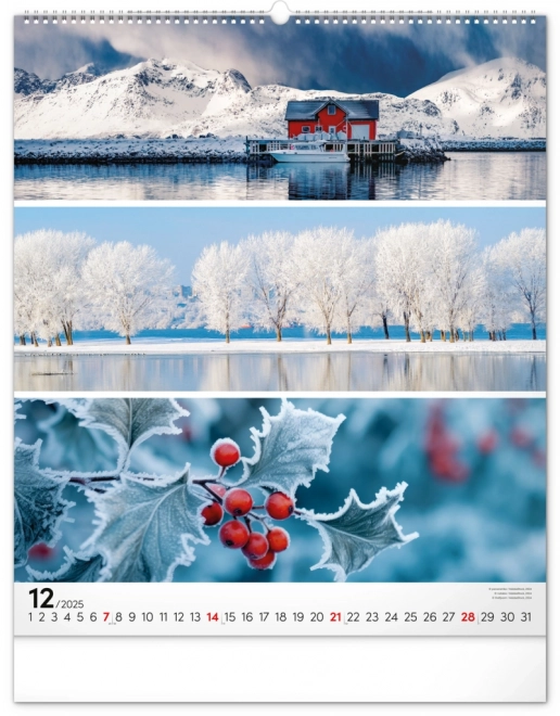 NOTIQUE Zidni kalendar Paleta 2025, 48 x 56 cm