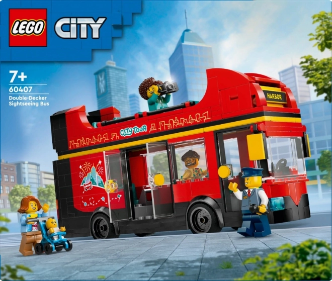 LEGO City 60407 Crveni dvospratni panoramski autobus