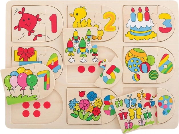 Bigjigs Toys Slikovne brojkaste puzzle