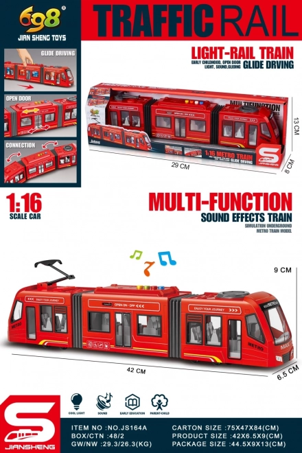 Tramvaj crvena 1:16 – model za djecu
