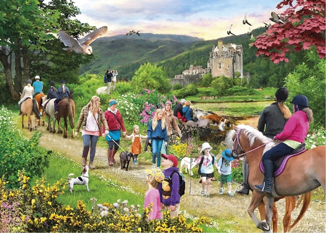 Puzzle Izlet u Škotsko gorje 1000 dijelova
