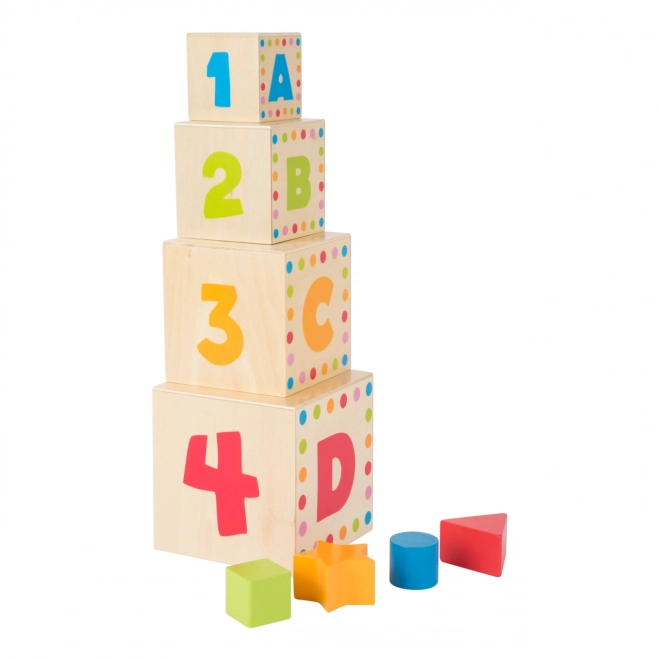 Male noge edukativne umetne kocke ABC