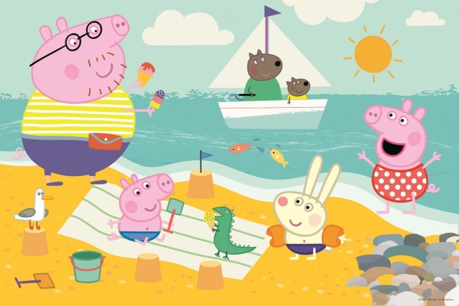 Dvostrana slagalica Peppa Pig SUPER MAXI 24 komada