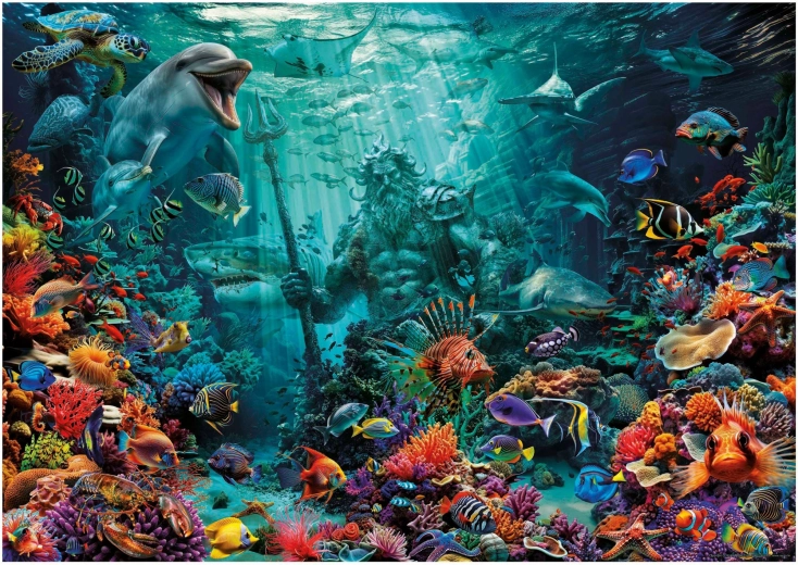 Puzzle Posejdon na koraljnom grebenu 1000 dijelova