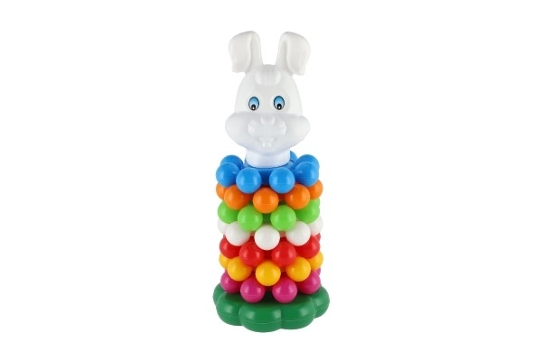 Složena piramida s prstenovima plastika 26cm u mrežici 12m+