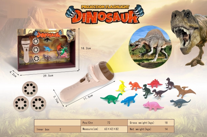 Projektor s motivima životinja Dino