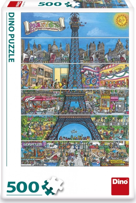 Puzzle Ajfelov toranj 500 komada crtež