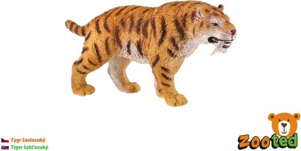 Plastična figurica sabljozubog tigra smilodona 13 cm