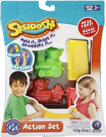 Skwooshi akcijski set za kreativno modeliranje za djecu 3+