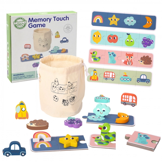 Woopie Green Drvene Pexeso - Taktilna Puzzle