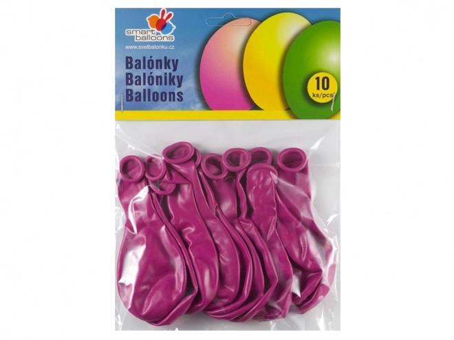 Set balona za napuhavanje 10 kom fuksija 26 cm