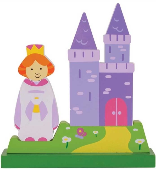 Magnetična vertikalna slagalica dvorac Bigjigs Toys