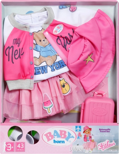 BABY born putni set odjeće za lutke 43 cm