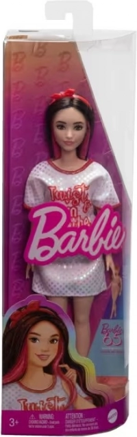 Lutka BARBIE Fashionistas brineta s valovitom kosom