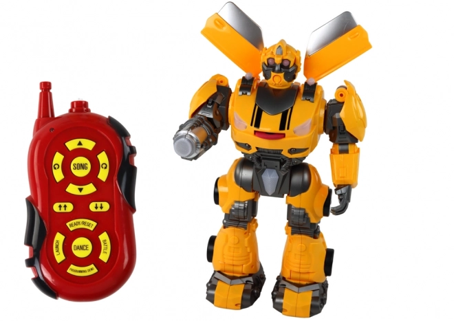Veliki daljinski upravljani robot R/C žuta zvučna svjetla