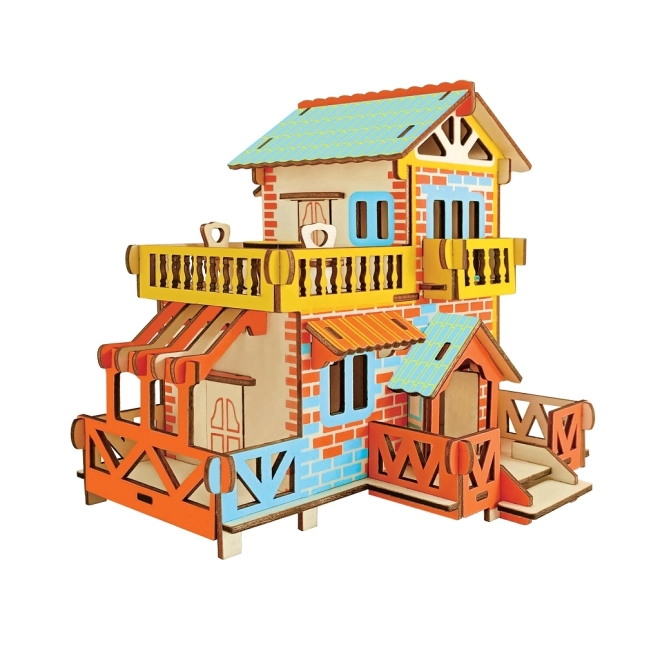 Woodcraft Drvene 3D puzzle Seoska kuća