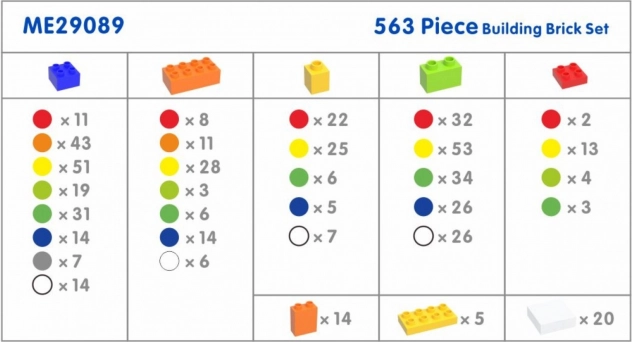 Konstrukcijski set MASTERKIDZ STEM s 563 dijelova i 4 dodatka za panel