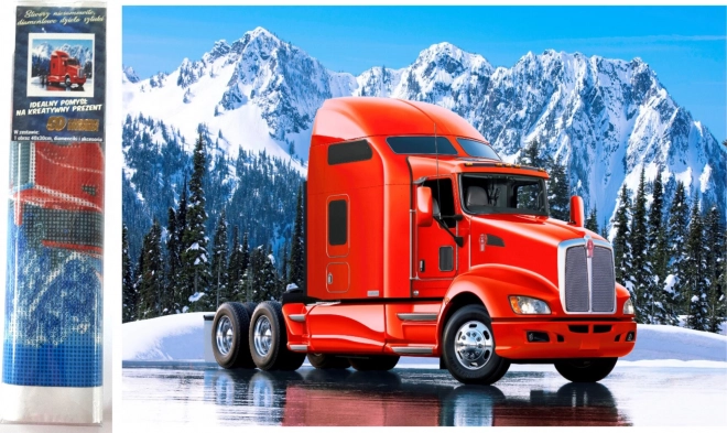 Norimpex dijamantno slikanje Crveni kamion Kenworth 30x40 cm