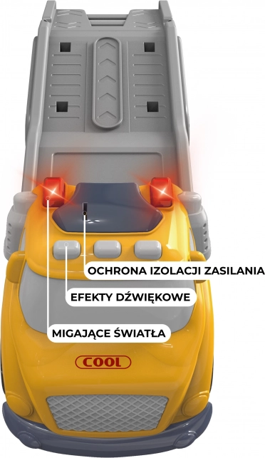 Žuti vučni komplet WOOPIE City Truck sa svjetlosnim i zvučnim efektima