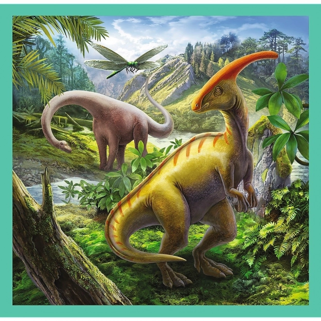 Puzzle 3u1 Svijet Dinosaura 20x19,5cm u kutiji 28x28x6cm