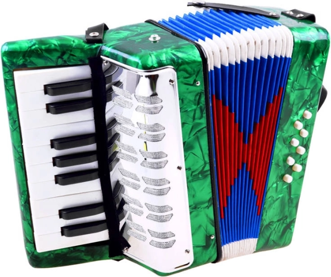 Dječji glazbeni harmonika Harmonia – Zelena