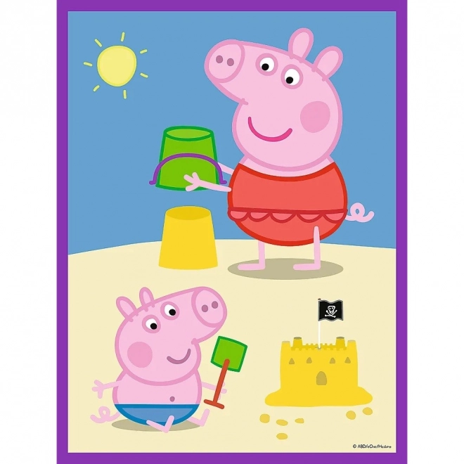Baby MAXI 2x10 dijelova slagalice Veseli dan Peppa, Prase Peppa