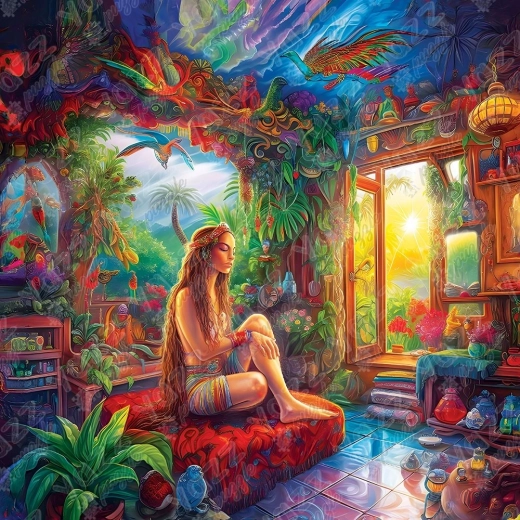 YAZZ kvadratne puzzle Dom u nebu – 1023 dijelova