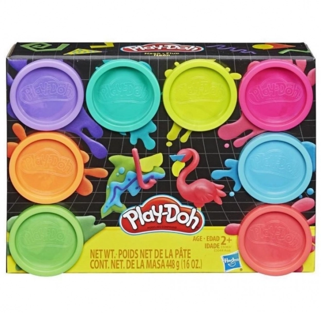 Play-doh paket 8 kom zdjela neonske boje
