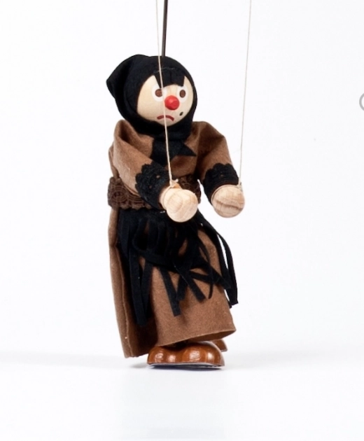 Gerlich drvena lutka Vještica Dorota 12 cm